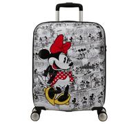 American Tourister Wavebreaker Disney Trolley da cabina, 55 cm | Minnie Comics White, trolley rigido, 55H x 40W x 20D cm, 36 L, 2.6 kg, con lucchetto TSA e divisorio con zip a U e tasca