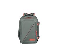American Tourister Take2Cabin - Borsa da cabina Ryanair 25 x 20 x 40 cm, 24 L, 0,50 kg, Bagaglio a mano, Zaino per aereo S Underseater, Grigio/Rosa (Salvia/Corallo)