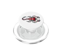 American Traditional Tattoo Cuore Scorpione Old School Flash PopSockets PopGrip per MagSafe