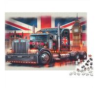 American Truck 1000 Pezzi Riciclabile per Bambini Jigsaw Puzzle Divertente Imponente Gioco per la Famiglia Regalo Compleanno 70x50cm/1000 piece