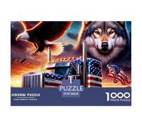 American Truck Patriot Sturdy Paper Material Great Brain Teaser, Suitable for Home Relaxation And Personal Hobby Time 38x26cm/1000pcs