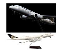 American united airlines B747, aeroplano in scala 1/130, in metallo, precostruito, con ruote luminose, carrello di atterraggio retrattile con supporto, per adulti, collezione o regalo (aggiornato)