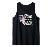 American USA Free And Brave 4 luglio Canotta