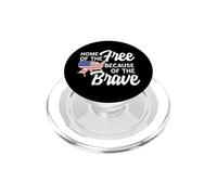 American USA Free and Brave 4 luglio PopSockets PopGrip per MagSafe