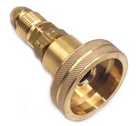 American USA Gpl Gas Bottiglia Cilindro Con Dish Riempimento Punto Europa Ottone