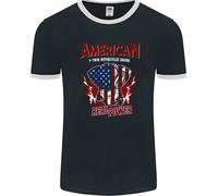 American V Doppio Motociclista Chopper Uomo Ringer Fotl