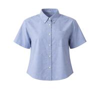 American Vintage - Feoly Cropped Shirt - -Blouses & Shirts -Donna -Blu -S