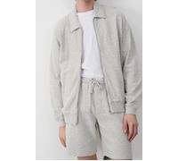 American Vintage Long-sleeve Zip-neck Sweatshirt Gris Chine Taglia: L/XL | Cardigan Outlet | Uomo |