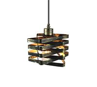 American Vintage Metal Materia a sospensione Luce quadrata per la casa luci sospese a sospensione Decorazione del ristorante Decorazione lampadario E27 Lampada a soffitto Lanterio Risparmio di energia