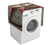 American Wastern Texas Star Copertura per lavatrice con tasche portaoggetti Lavatrice Asciugatrice Top Copertura antipolvere 54 "X 20" Frigorifero Cucina Pad Protettivi Decorazione Casa