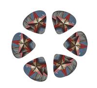 American Wastern Texas Star Plettro per chitarra 12 plettri personalizzati alla moda plettri per chitarra elettrica durevoli accessori per strumenti per ukulele chitarra elettrica basso