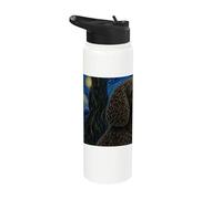 American Water Spaniel Cane Van Gogh Notte Stellata Stainless Steel Insulated Water Bottle