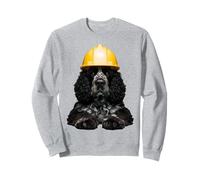 American Water Spaniel Dog Yellow Hard Hat Casco Worker Dad Felpa