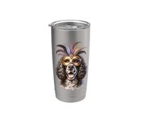 American Water Spaniel Terrier Cane Mardi Gras Bicchiere termico in acciaio inox doppia parete