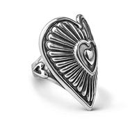 American West - Anello a forma di cuore, in argento Sterling, misura 9, collezione Classics