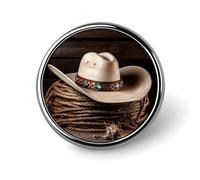 American West Rodeo Cappello Spilla da bavero Squisita Moda Spilla Personalizzata Spilla Novità Unico Carino Bottoni Spille Rotonde Spilla in Metallo Spille per Zaino Borse Giacca