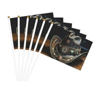 American West Rodeo Cappello Stampa Convenienza Bandiera Palmare Versatile Bandiere Pole Feste Parate Decorazioni Vacanze
