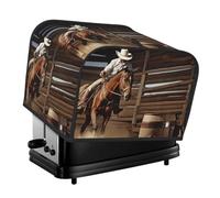 American West Rodeo - Copertura trapuntata per tostapane a 4 fette, per piccoli elettrodomestici, con manico, decorazione per casa, tavolo, cucina