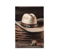 American West Rodeo Hat Bandiera da giardino di benvenuto 2 x 3 Ft Double Sided No Fade House Yard Bandiere Photo Sfondo Banner per Cortile Portico Prato Decorazione Esterna