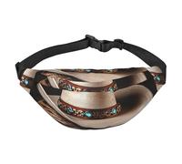 American West Rodeo Hat Marsupio da uomo e da donna, alla moda, borsa a tracolla con cinturino regolabile, impermeabile, per viaggi, escursionismo, sport, nero, uno, Nero , Taglia unica