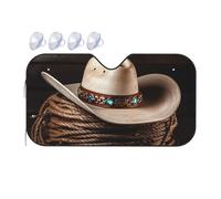 American West Rodeo Hat Parasole per parabrezza auto 2025 parasole pieghevole per auto divertente visiera parasole anteriore copertura per interni automobilistici protezione solare media