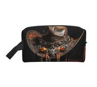 American West Rodeo Hat Print Travel Organizer Trousse Cosmetici Borsa da Bagno per Uomo Donna, per Viaggi, Palestra Quotidiano