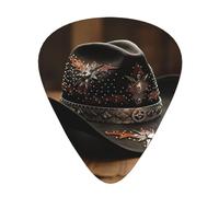 American West Rodeo Hat - Set di plettri per chitarra, materiale ABS di alta qualità, vari spessori, migliora la tua esperienza di gioco