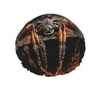 American West Rodeo Hat Stampa Doppio Strato Impermeabile Cuffia Doccia Donne Uomini Riutilizzabile Bagno Capelli Caps Fascia Elastica