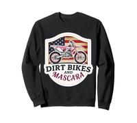 American Womens Dirt Bikes E Mascara Ragazza Motocross Rider Felpa