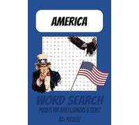 American Word Search Puzzle Book: Word Searches with Easy to Read Print about America, Landmarks, Icons and More | 6x9 inches, 110 pages | 50+ Puzzles ... Gift for Vacations, Holidays and Free Times