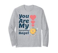 Americana Bagel Amante Mascotte New York Colazione Divertimento Classico Maglia a Manica