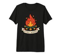 Americana Campfire Resta al Caldo Maglietta Premium