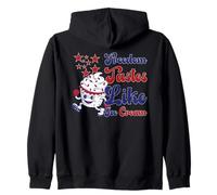 Americana Ice Cream Amore Mascotte Estate Fun LOL 50s Vintage Felpa con Cappuccio