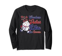 Americana Ice Cream Amore Mascotte Estate Fun LOL 50s Vintage Maglia a Manica