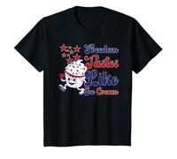 Americana Ice Cream Amore Mascotte Estate Fun LOL 50s Vintage Maglietta