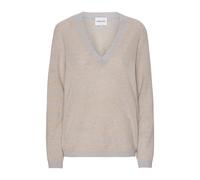 AMERICANDREAMS - Christy V Neck Cashmere Pullover - -Knitwear -Donna -Beige -M