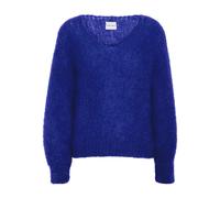 AMERICANDREAMS - Milana LS Mohair Knit - -Knitwear -Donna -Blu -S