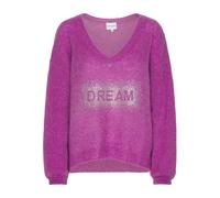 AMERICANDREAMS - Silja V Neck Crystal Pullover - -Knitwear -Donna -Viola -M
