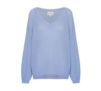 AMERICANDREAMS - Silja V-neck Pullover - -Knitwear -Donna -Blu -L