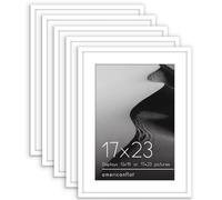 Americanflat 17x23 Frame di immagini con plexiglass lucido - set di 5 - Utilizzare come telaio 13x19 con tappetino o telaio 17x23 senza tappetino - c
