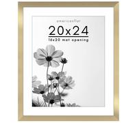 Americanflat 20x24 Frame di immagini con plexiglass lucido - Utilizzare come cornice 16x20 con tappetino o fotogramma 20x24 senza tappetino - collezi