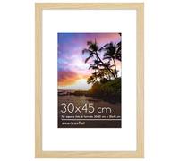 Americanflat Cornice 30x45 cm Rovere Chiaro - Cornice 20x30 cm con Passepartout in Legno MDF