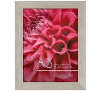 Americanflat Cornice A5 Effetto Legno di Mare - Cornice da Parete e da Tavolo in Legno MDF e Vetro Temperato Infrangibile - Da Appendere in Verticale o Orizzontale
