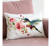 Americanflat Cuscini decorativi per la casa in poliestere di alta qualità, eleganti per divani, camere da letto e sedie, 35,5 x 25,4 cm, colore bianco