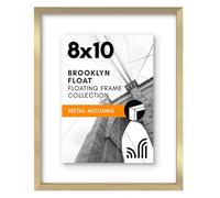 Americanflat Set di 2 cornici galleggianti in alluminio da 20 x 25 cm, da utilizzare come cornice per foto da 20 x 25 cm o cornice galleggiante da 12 x 18 cm, cornice portafoto con modanatura sottile