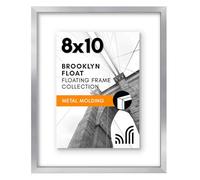 Americanflat Signature Float Collection - Cornice portafoto in alluminio con vetro infrangibile, da utilizzare come cornice per foto da 20 x 25 cm o 12 x 18 cm, collezione Signature Float, cornice