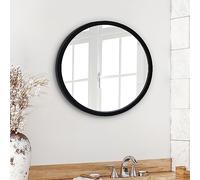 Americanflat Specchio Rotondo da Parete da 50,8 cm con Cornice Nera - Specchio Tondo Bagno, Camera da Letto, Ingresso, Salotto - Specchio da Parete Rotondo Grande