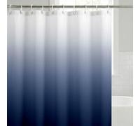 Americanflat Tenda da doccia 180 x 188 cm, 100% poliestere, impermeabile, con occhielli in metallo e 12 anelli per tenda da doccia, tende da doccia sfumate per bagno