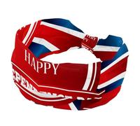 Americanhappy Independence Day - Fascia elastica per capelli da donna, larga, antiscivolo, per allenamento, yoga, sport, corsa