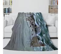 Americano Baltimore Incrociatore Coperta - Militare Coltre Regalo Compleanno Per Il Marito/fidanzato/fidanzata - Coltre Calda Per Mostrare Il Vostro Accompagnamento E La Cura 70x80inch(180x200cm)
